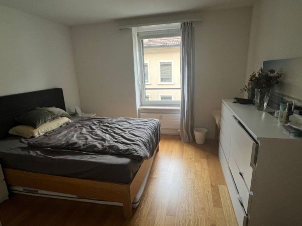 Your room is bigger & has a built in open wardrobe