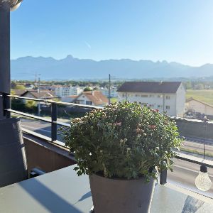 Aussicht vom Balkon