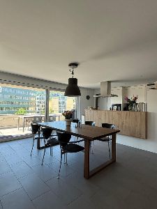 kitchen + dining area