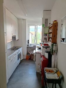 Küche mit Geschirrspüler, Ofen, Mikrowelle