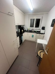 the kitchen