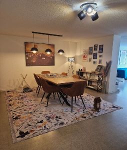 Common dinning area with open kitchen