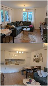 Wohnzimmer und Chuchi