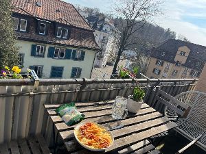 Blick vom Balkon